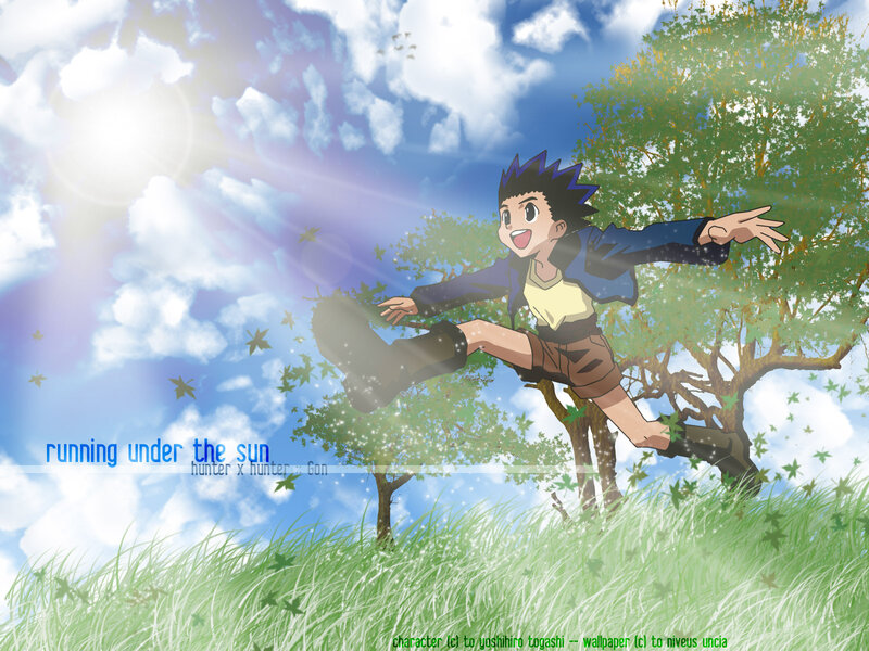 Boy Running in Field — Blue