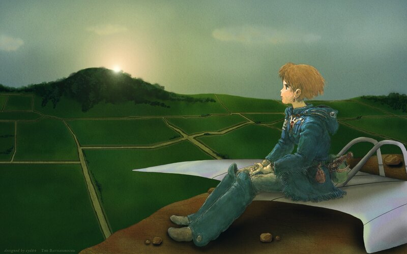 Boy Sitting on Aircraft