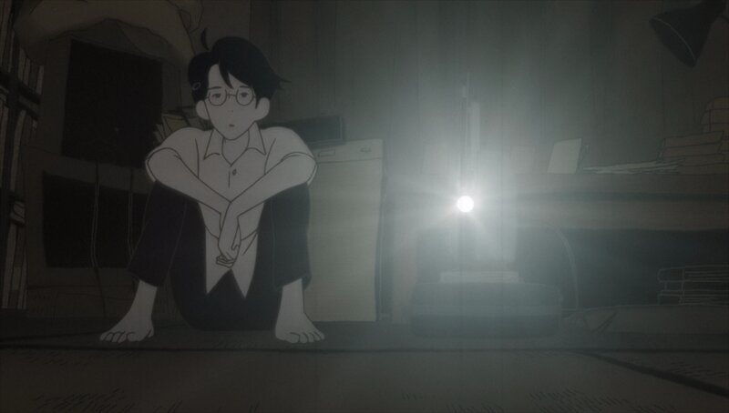 Boy Sitting on Floor — Gray