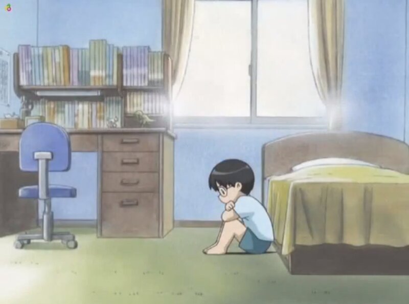 Boy Sitting on Floor