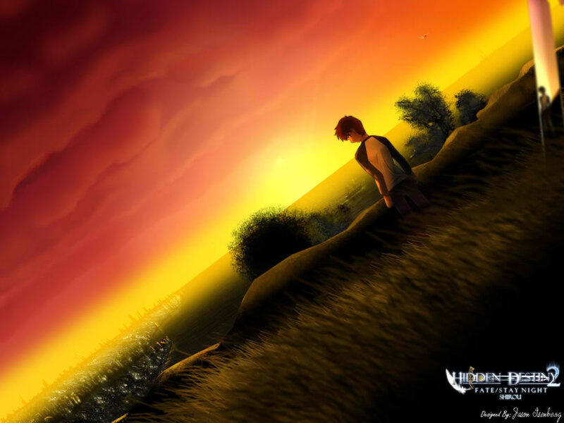 Boy Standing on Hill