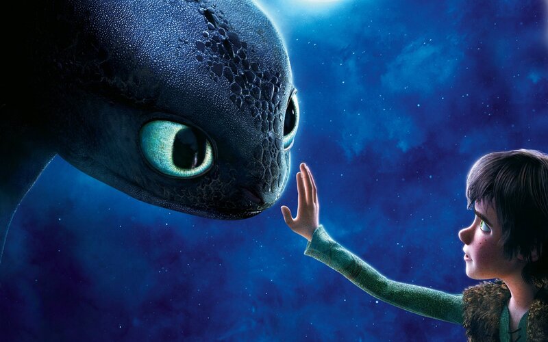 Boy Touching Dragon