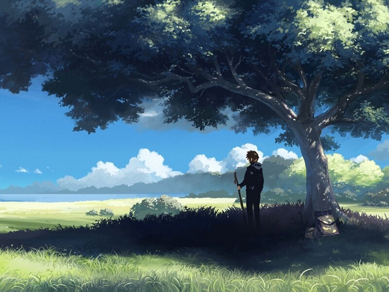 Boy under a Tree