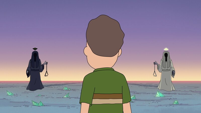 Boy Watching Figures