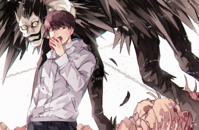 Boy with Apple and Wings