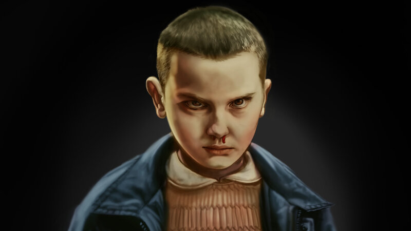 Boy with Blood on Nose — Black