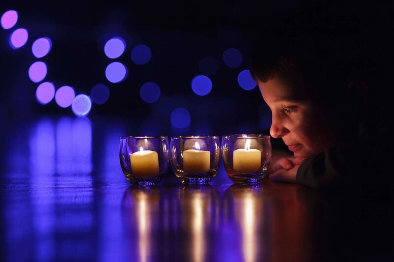 Boy with Candles