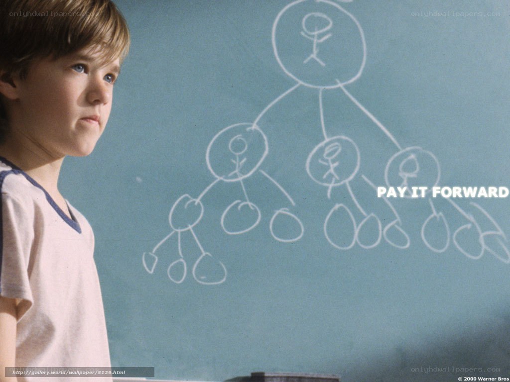 boy with chalk drawing