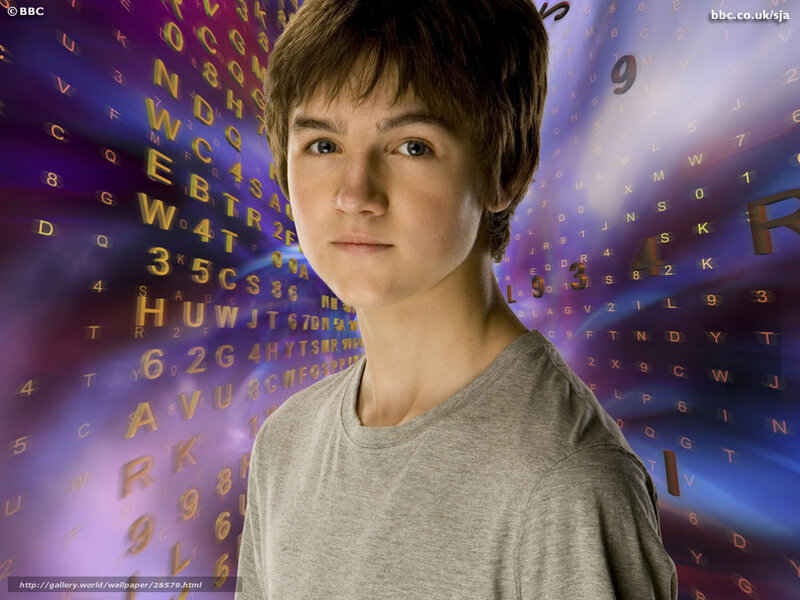 boy with digital background
