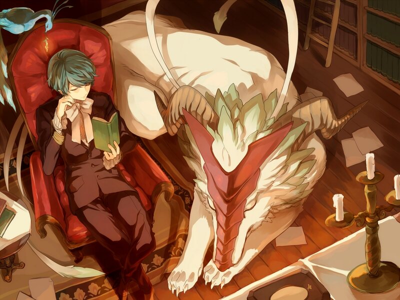 Boy with Dragon — Red