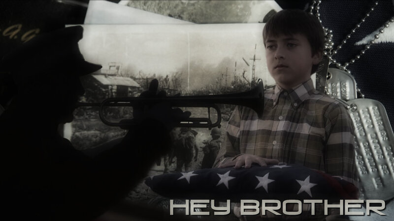 Boy with Flag Pillow