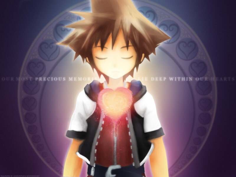 Boy with Glowing Heart