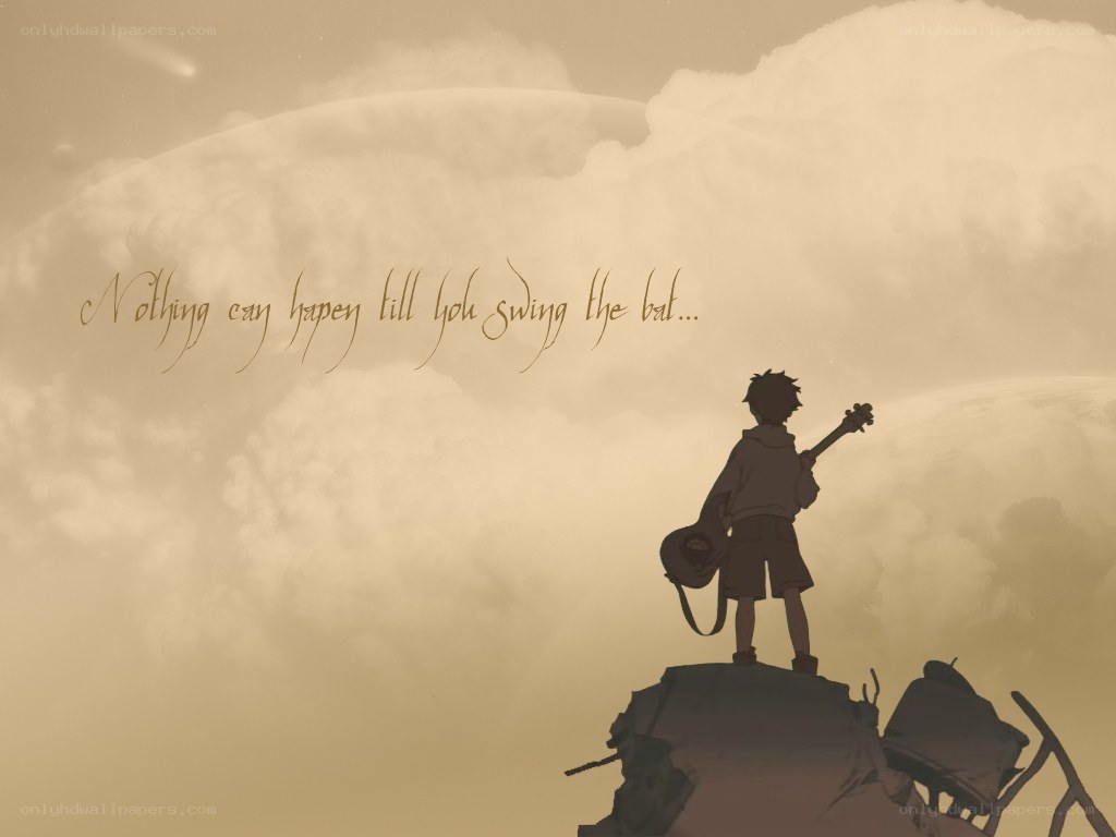 boy with guitar on hill