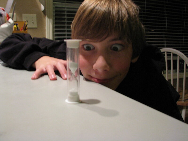 Boy with Hourglass