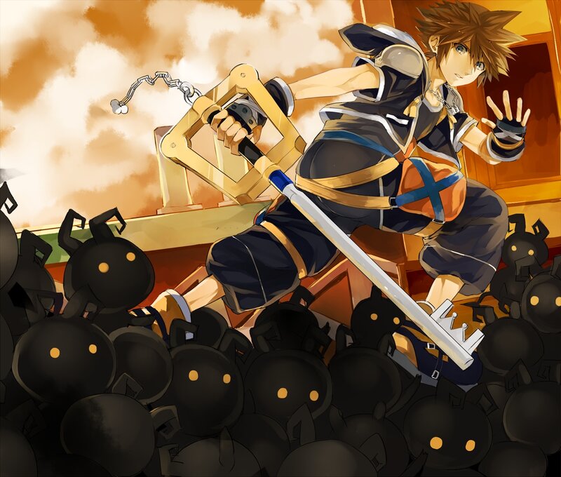 Boy with Keyblade — Orange