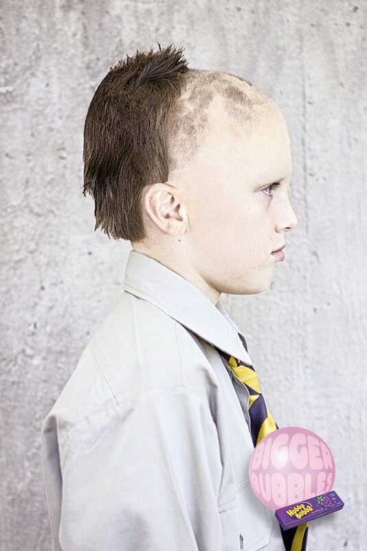 Boy with Mohawk Haircut