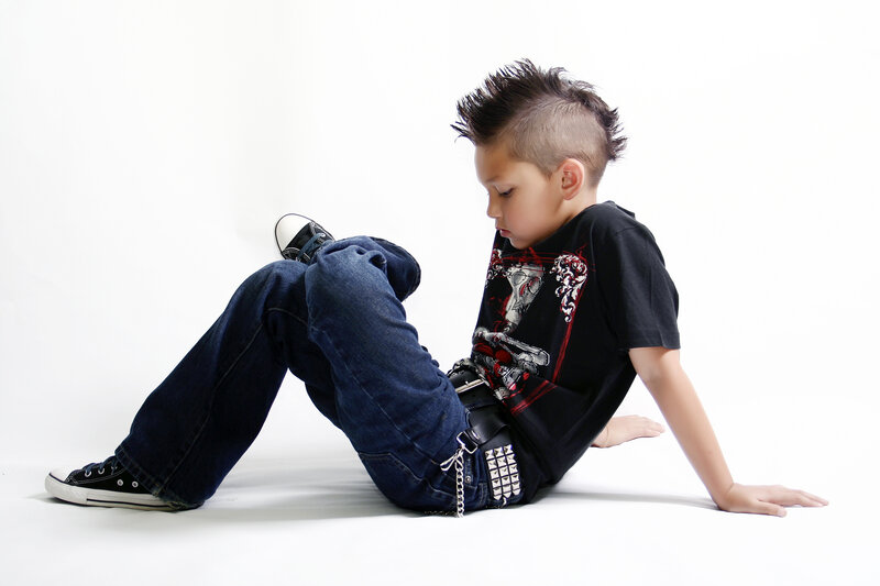 boy with mohawk hairstyle