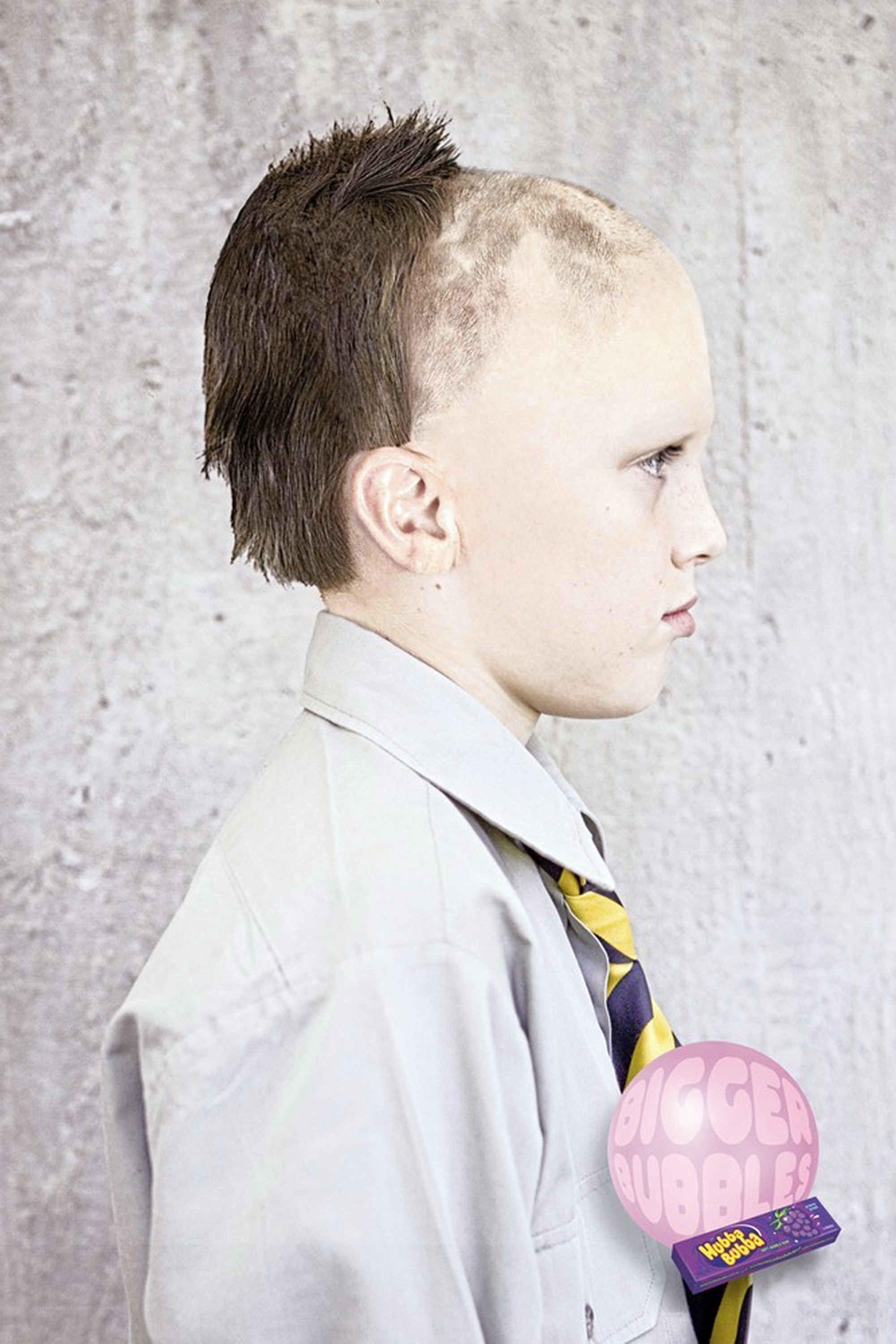 boy with mohawk hairstyle