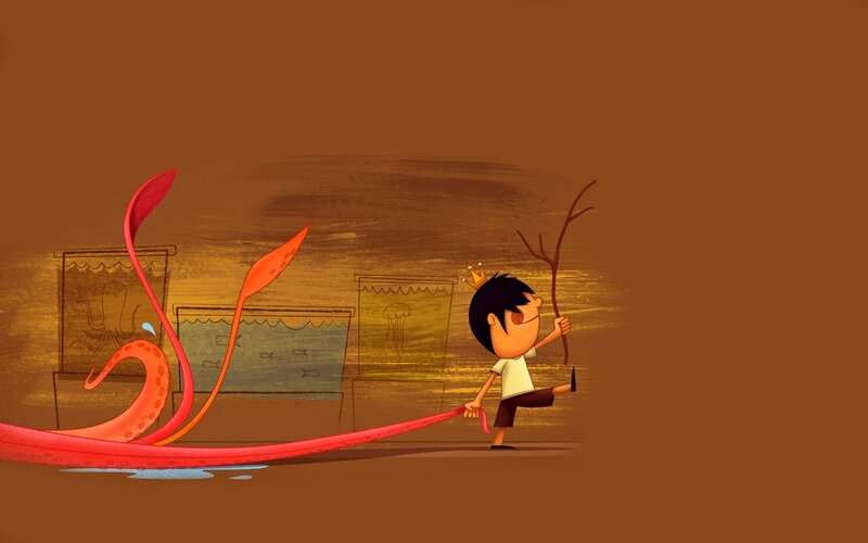Boy with Octopus Tentacle