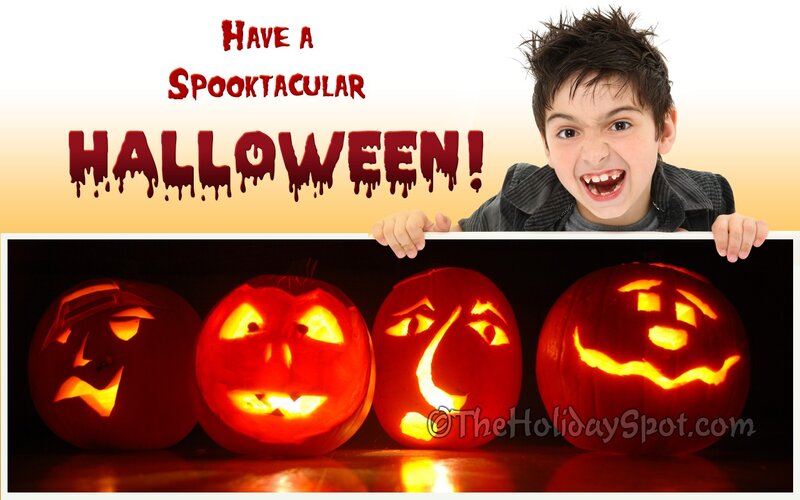 Boy with Pumpkins
