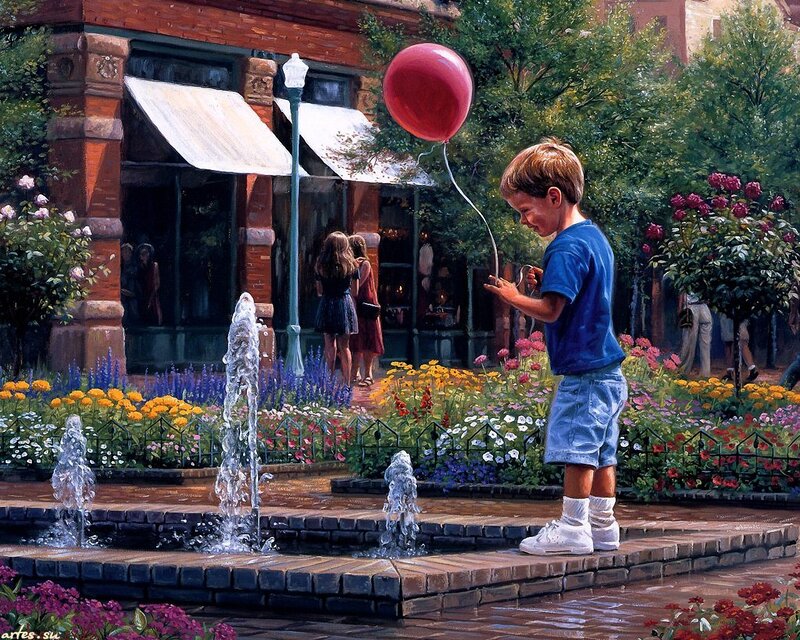 Boy with Red Balloon