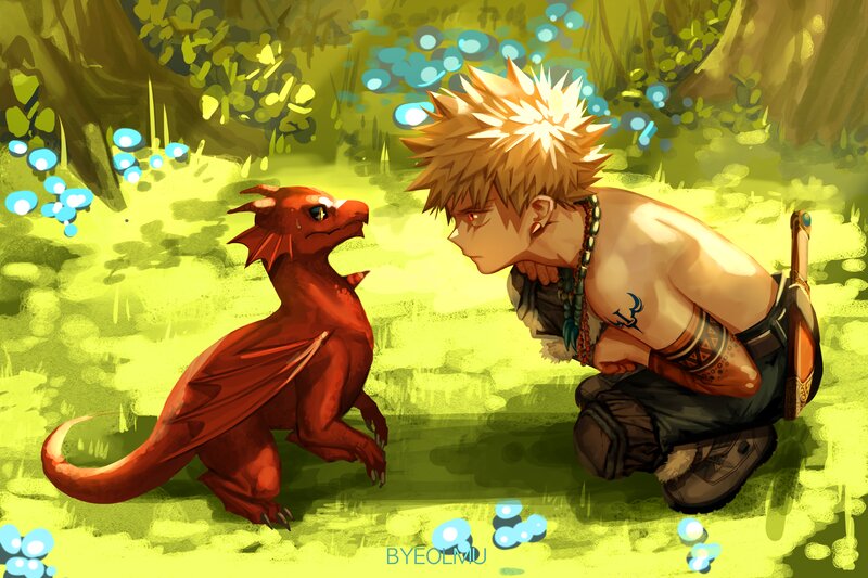 Boy with Red Dragon