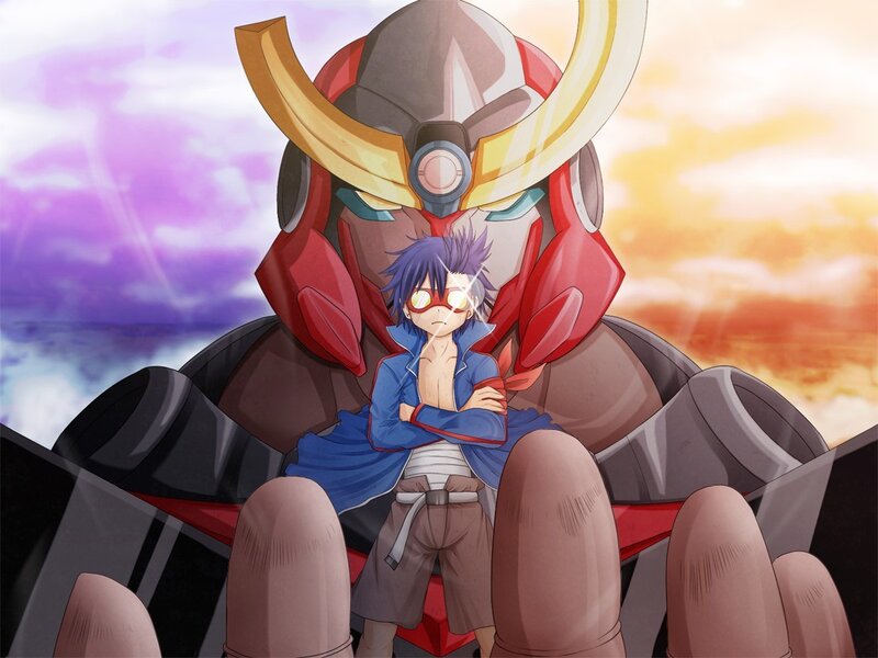 boy with robot companion