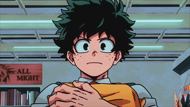 Boy with Spiky Hair — Green