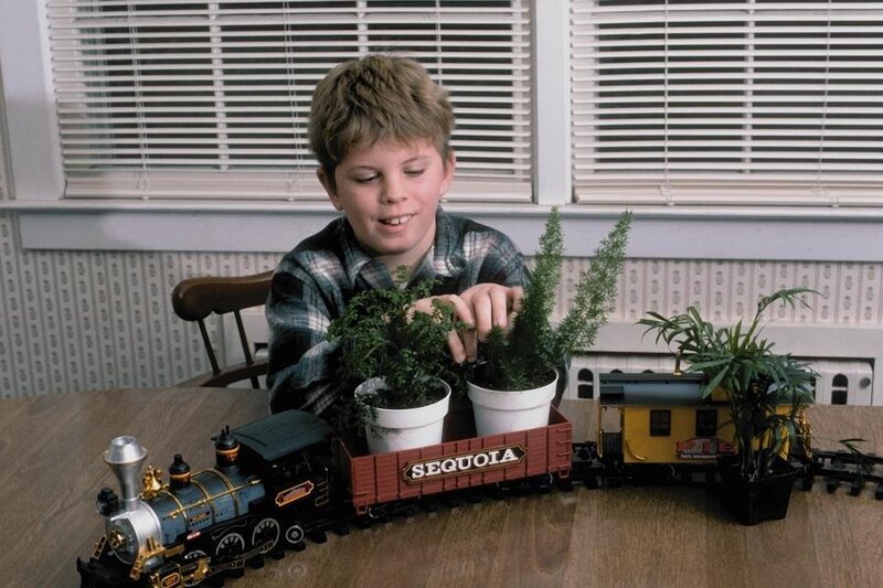Boy with Toy Train