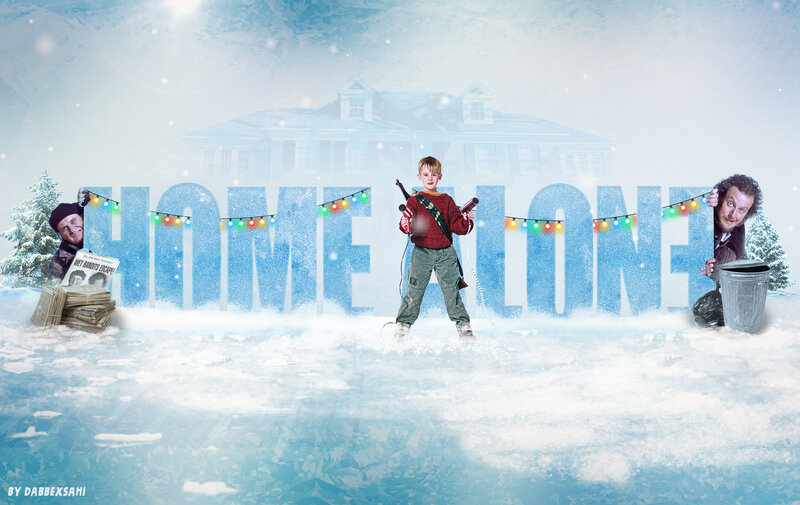 Boy with Weapons in Snow