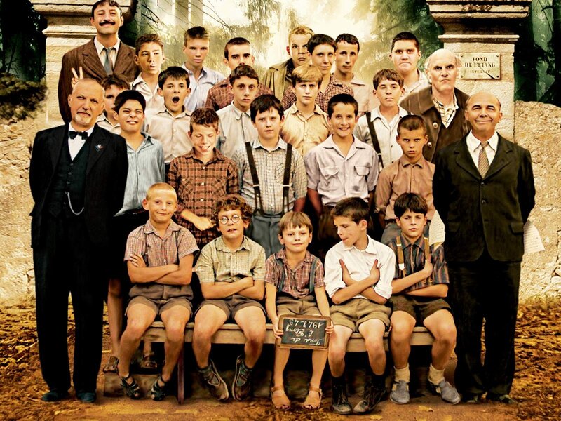 Boys and Men in School Photo