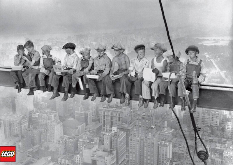 Boys Sitting on Steel Beam