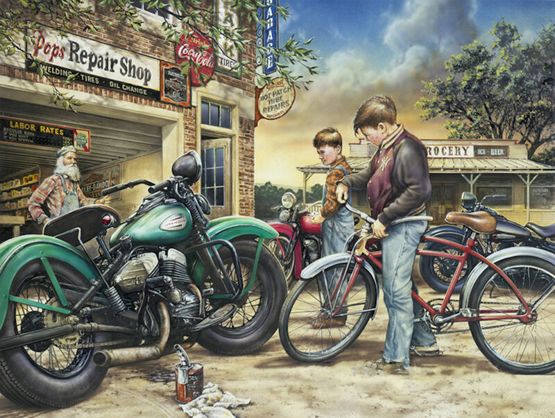 Boys with Bicycles