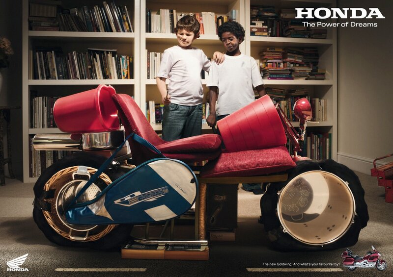 Boys with Toy Motorcycle
