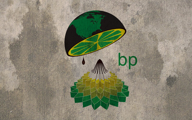 BP logo with environmental theme