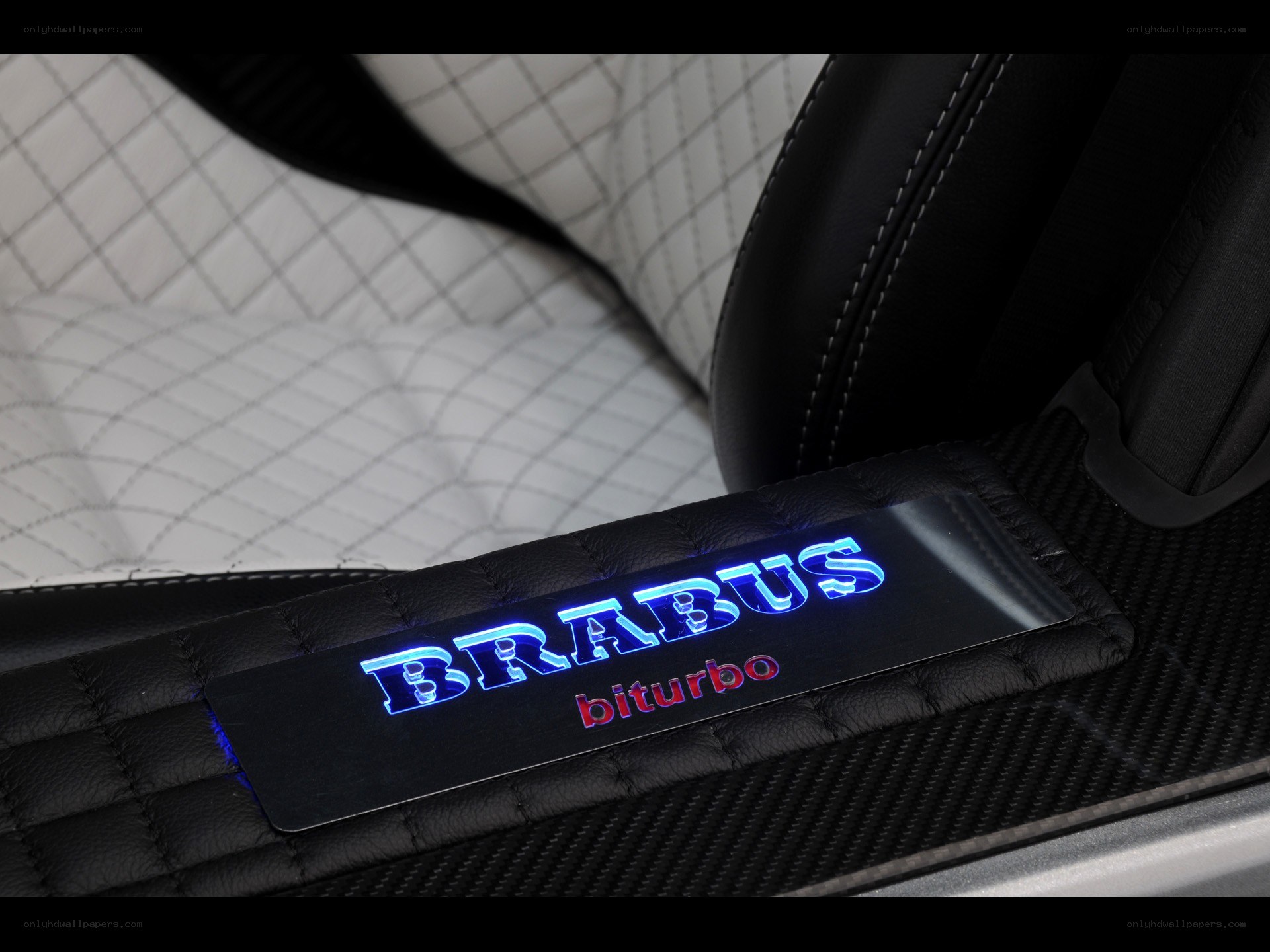 Brabus biturbo illuminated logo