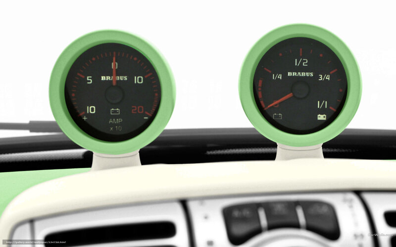 Brabus gauges on dashboard