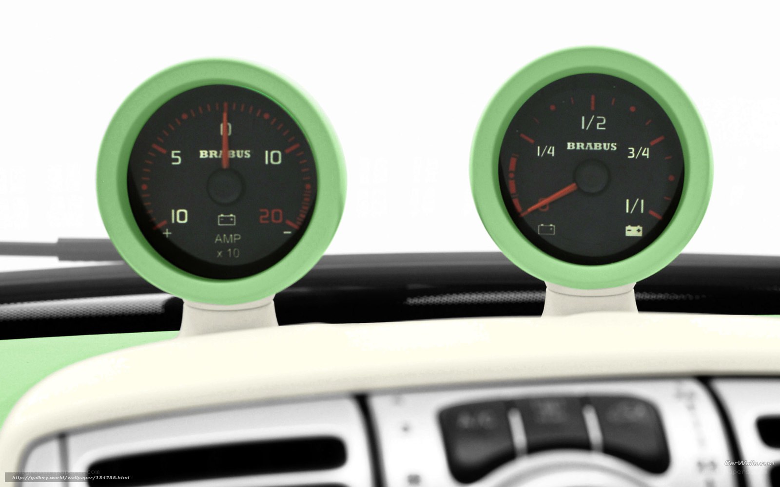 Brabus gauges on dashboard