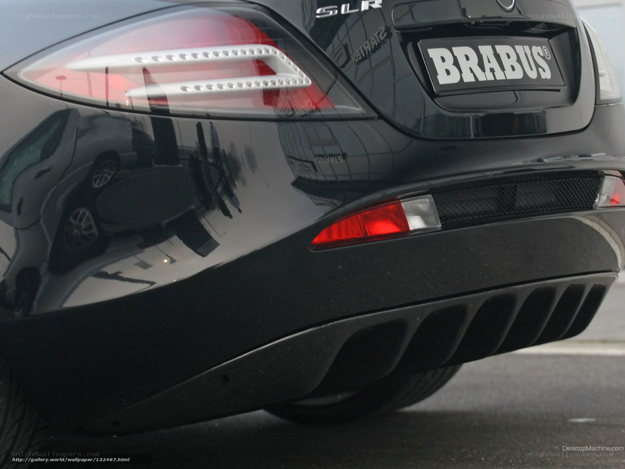 Brabus Mercedes SLR rear view