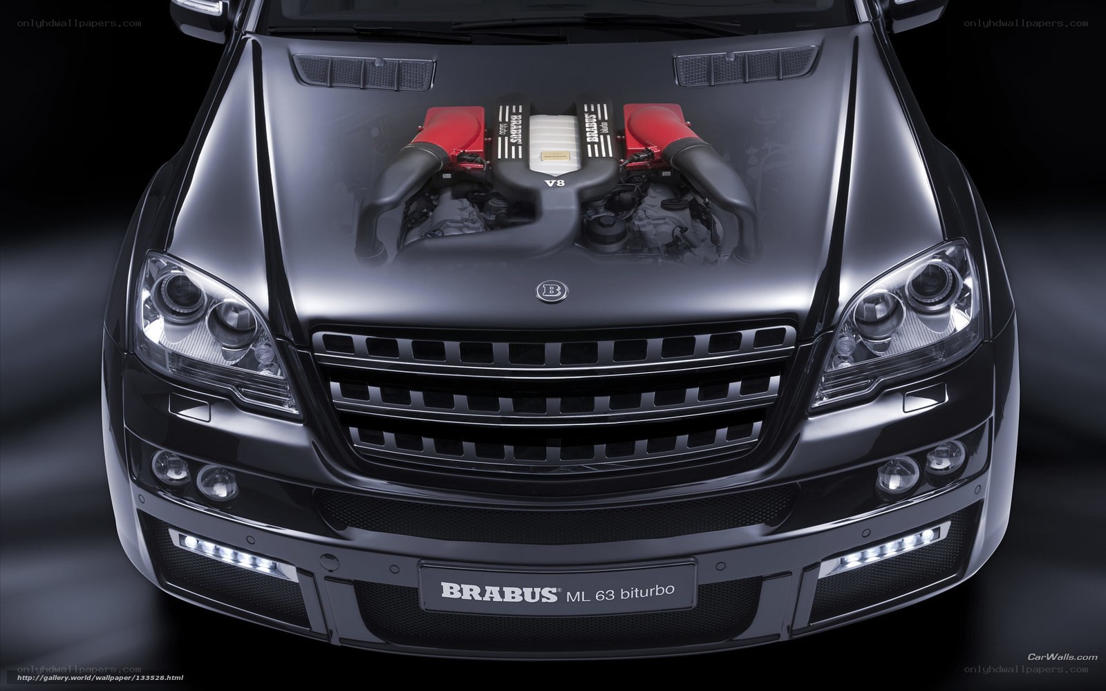 Brabus ML 63 Biturbo engine