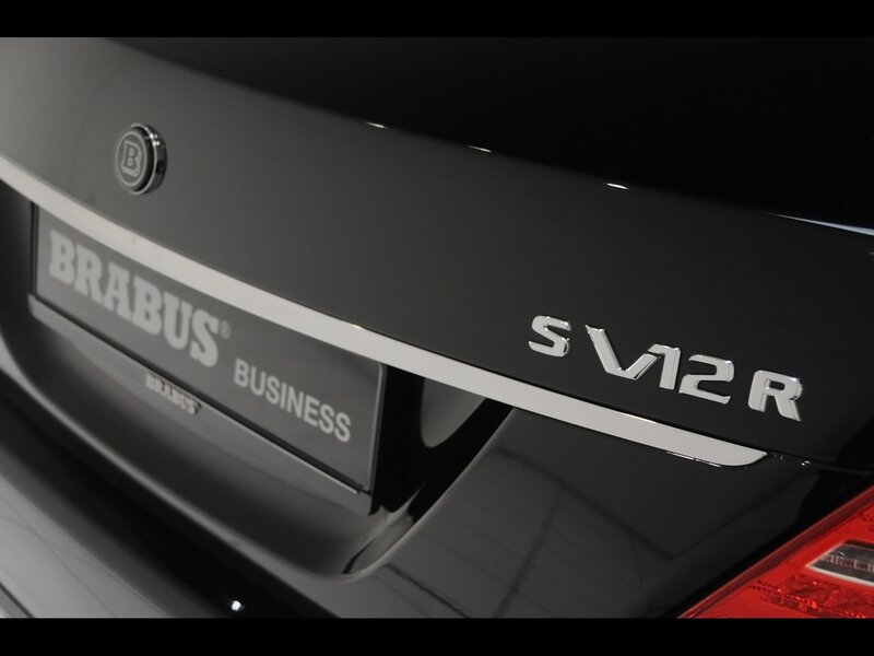Brabus S V12 R rear badge