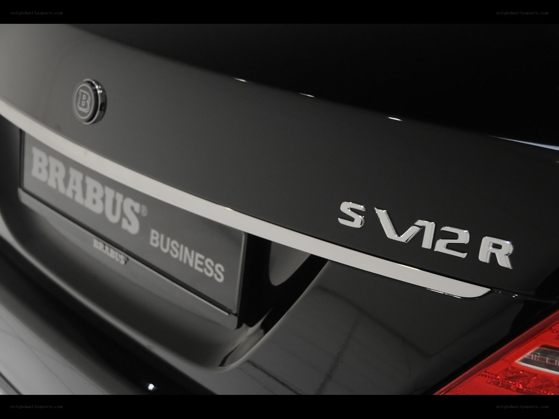 Brabus S V12 R rear badge