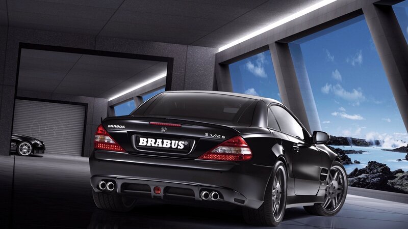 Brabus S V12 S car in garage