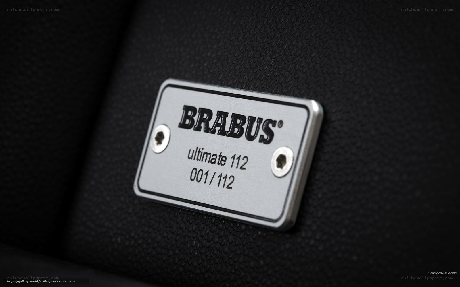 Brabus Ultimate 112 plaque