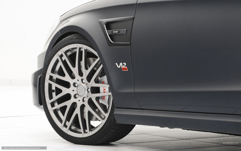 Brabus V12 800 wheel detail
