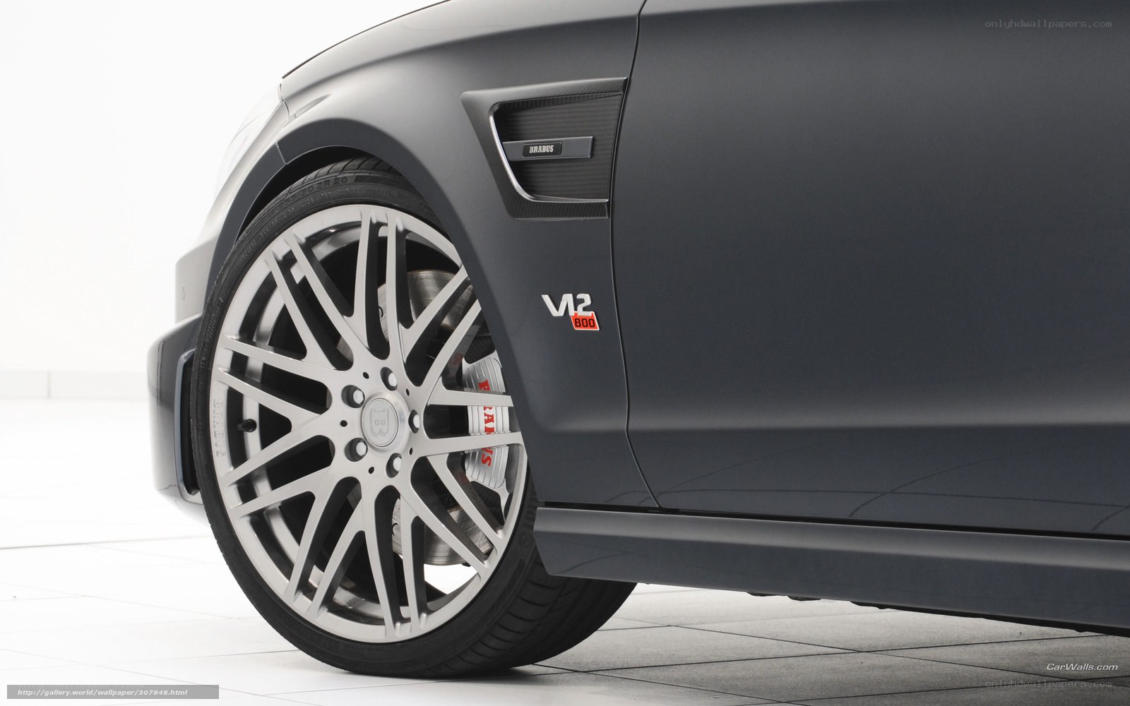 Brabus V12 800 wheel detail