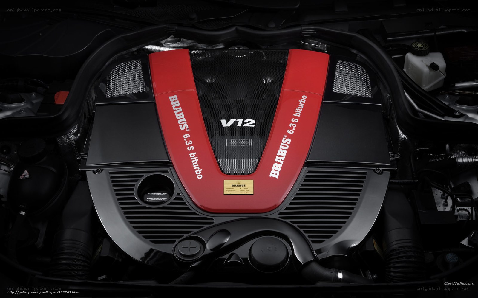 Brabus V12 engine bay