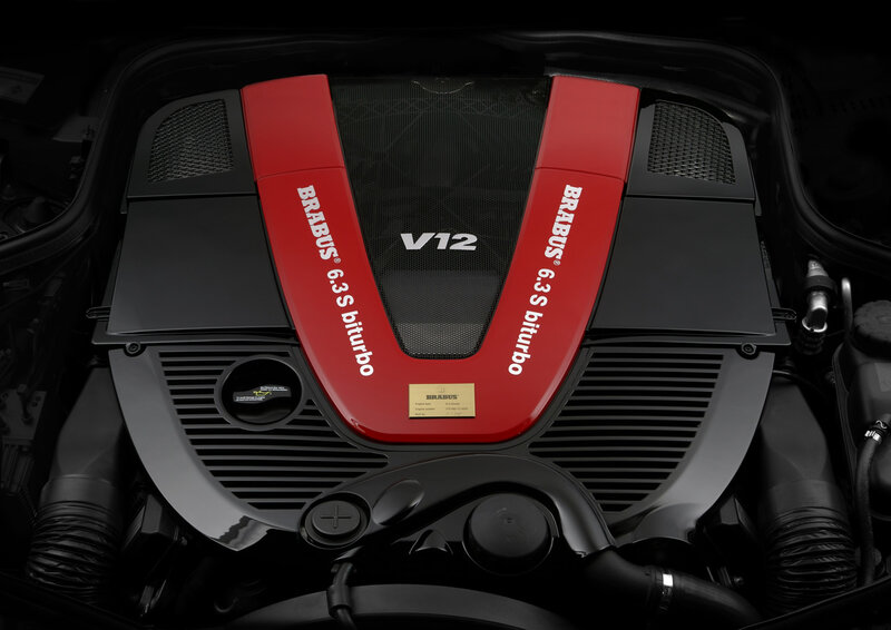 Brabus V12 Engine — Red, Dramatic
