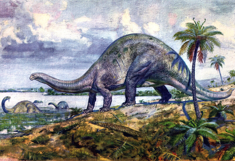 Brachiosaurus Dinosaur — Green