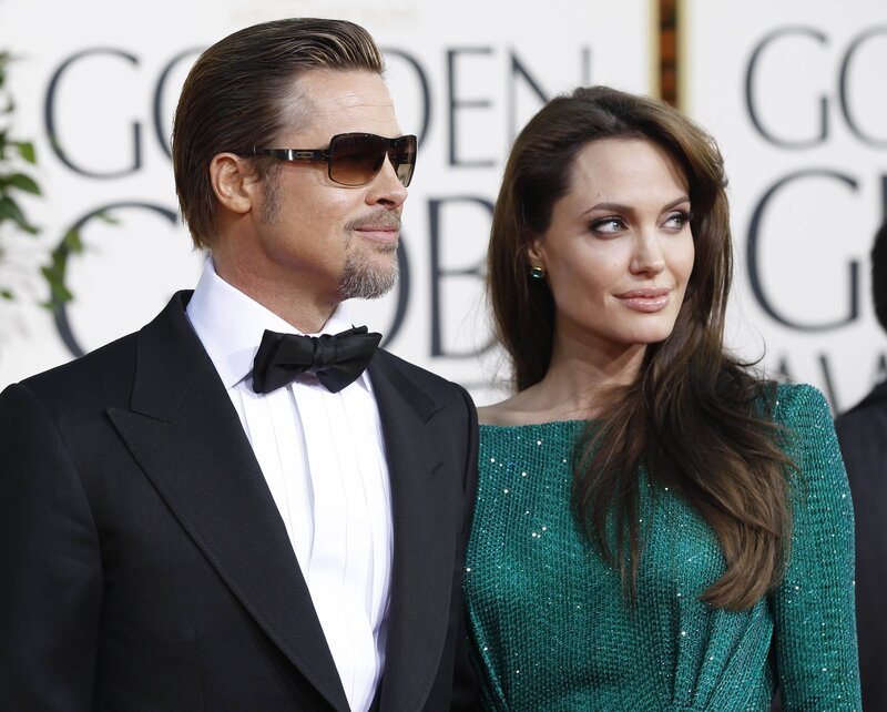 Brad and Angelina at Golden Globes